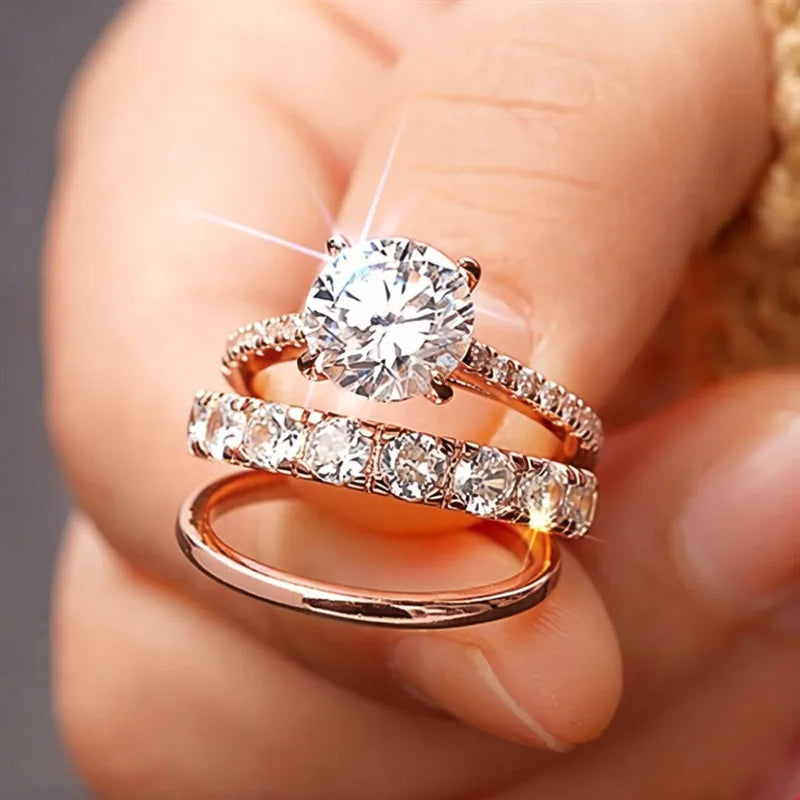 Nova Gold Bridal Ring Set