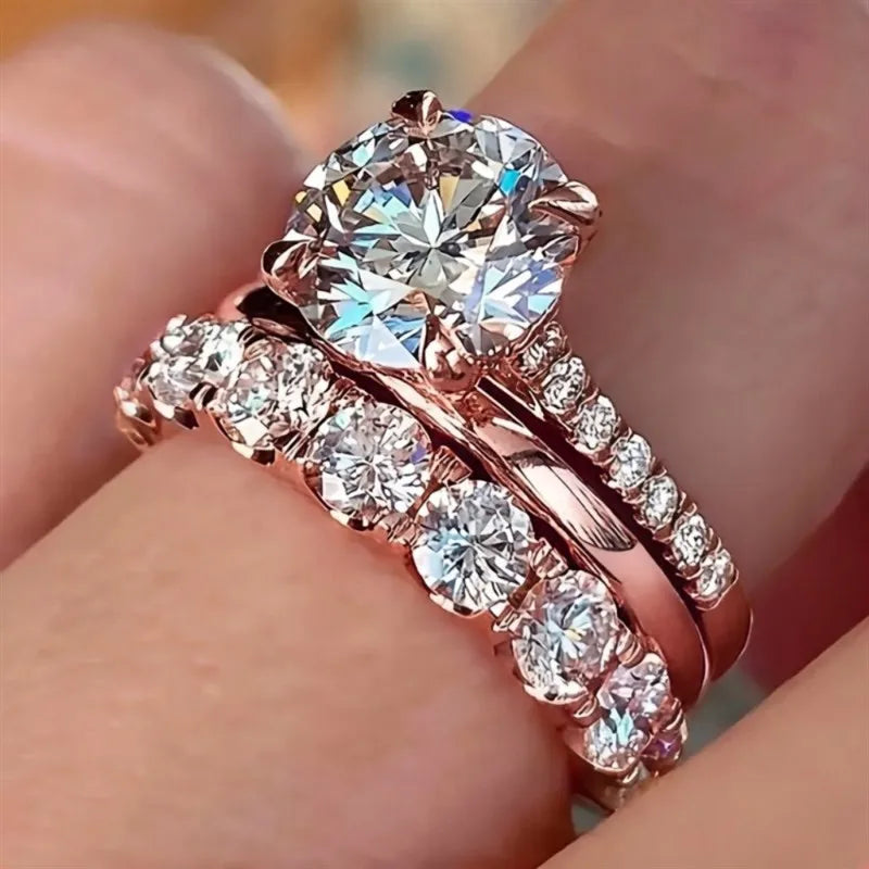 Nova Gold Bridal Ring Set
